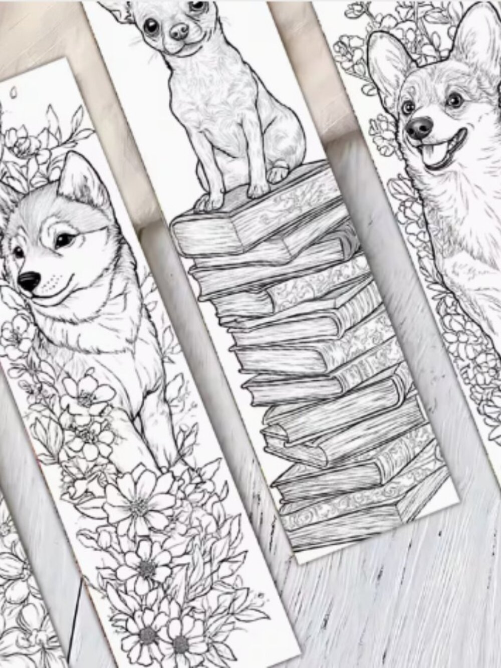 16 Pack Colorable Bookmarks - Picture 2 of 3